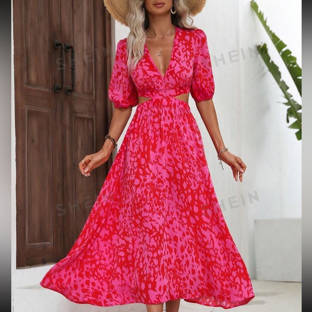 NWOT Pink Midi Dress